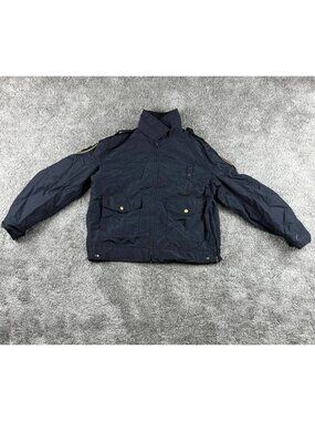 Blauer Gore-Tex Amtrak Police Jacket Mens L 42 Navy USA Waterproof Duty Coat